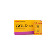 Kodak Gold 200 120 color film — front view, available at LX-FILM