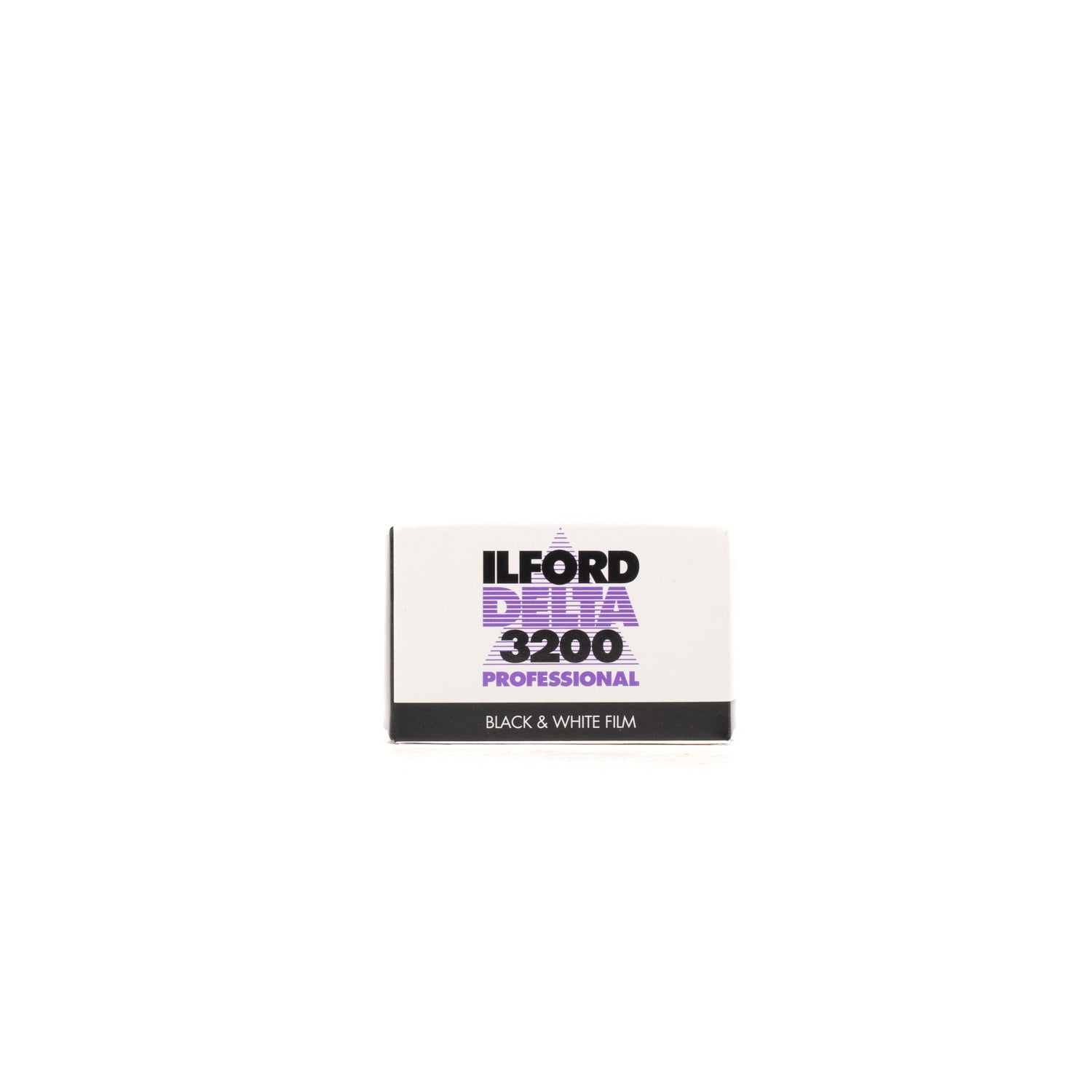 Ilford Delta 3200ISO 135/36 black&white film — front view, available at LX-FILM