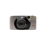 Câmara Canon Prima Super 105 point&shoot — vista frontal, disponível na LX-FILM