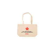Totebag 3rd anniversary film camera — front view, available at LX-FILM